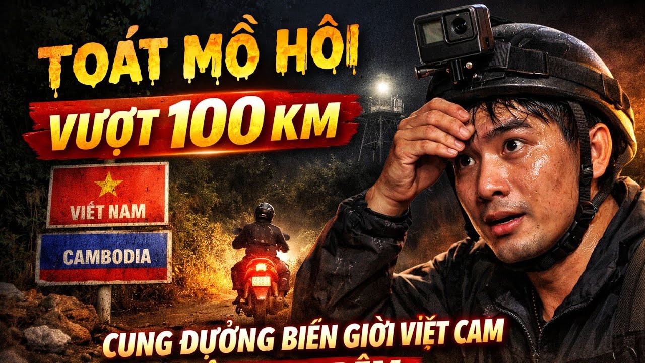 Toát Mồ Hôi Vượt 100 Km Cung Đường Biên Giới Việt Cam Vào Ban Đêm