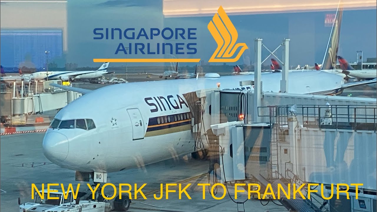 Singapore Airlines 777-312(ER) SQ 025 New York to Frankfurt [HD]