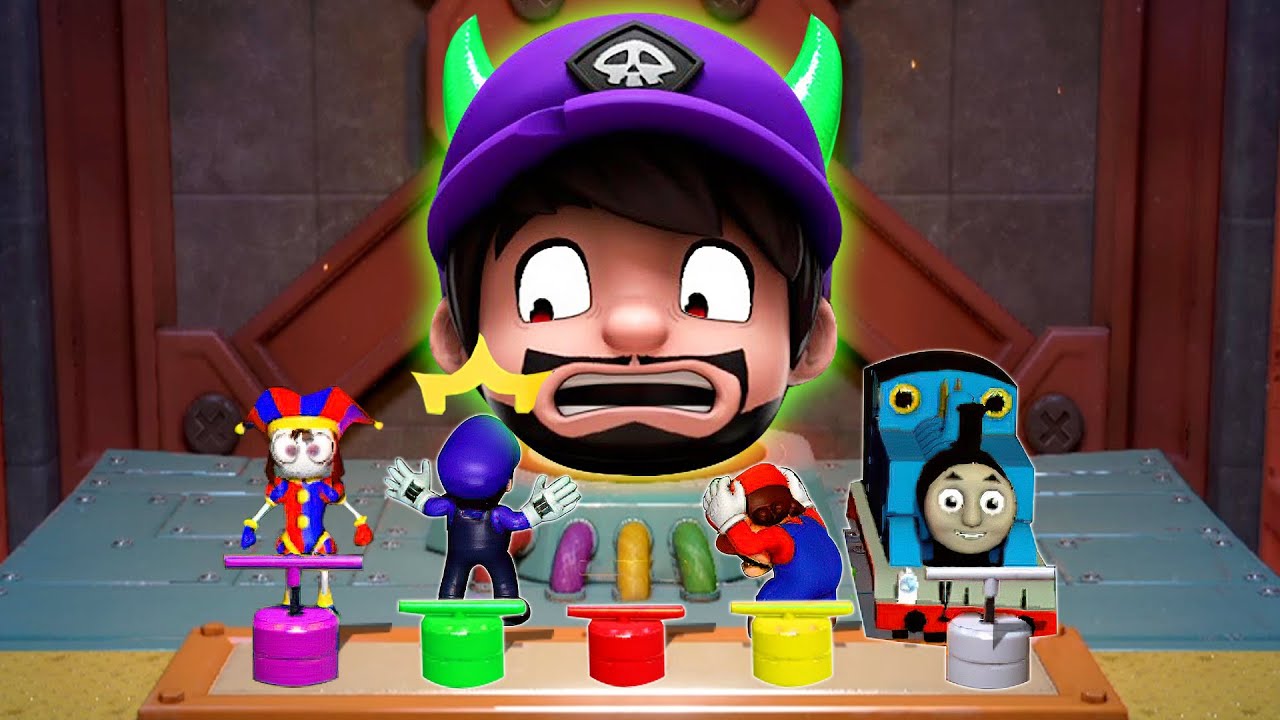 Mario Party Supperstars Minigames Battle - Mario Vs Thomars Vs SMG3 Vs Pomni (Master Difficulty)
