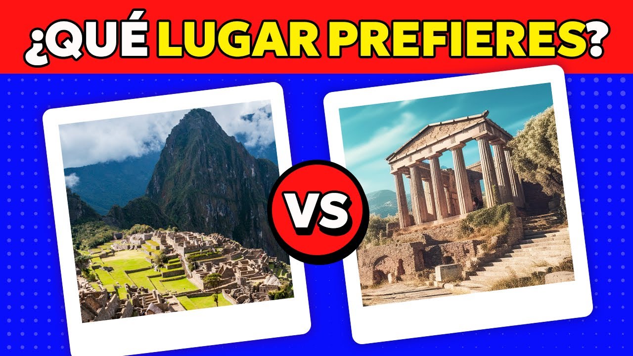 &iquest;Qu&eacute; Lugar Tur&iacute;stico Prefieres Visitar? 🤔 Quiz de Lugares Tur&iacute;sticos 🗼🏖️ Turismo