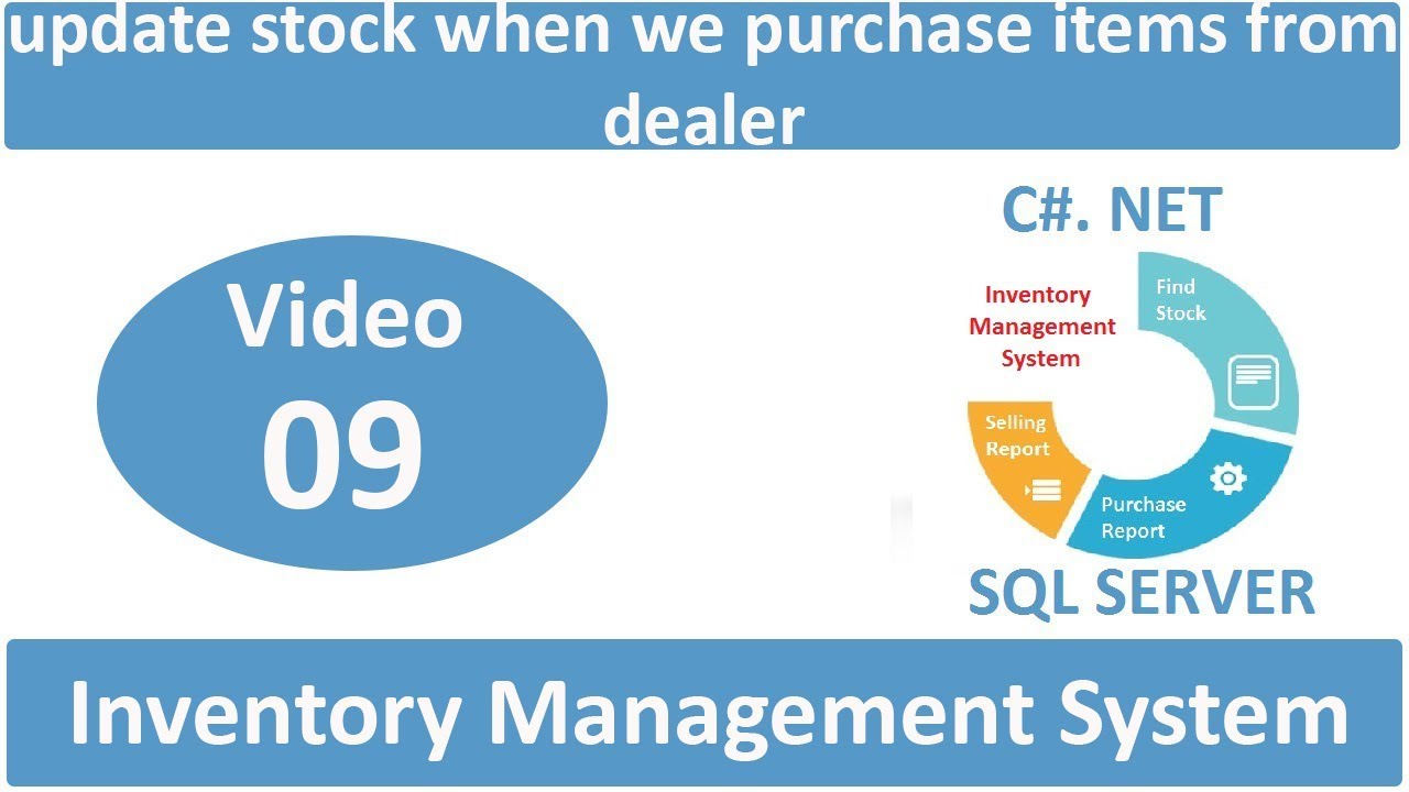 how to update stock when we purchase items from dealer in IMS