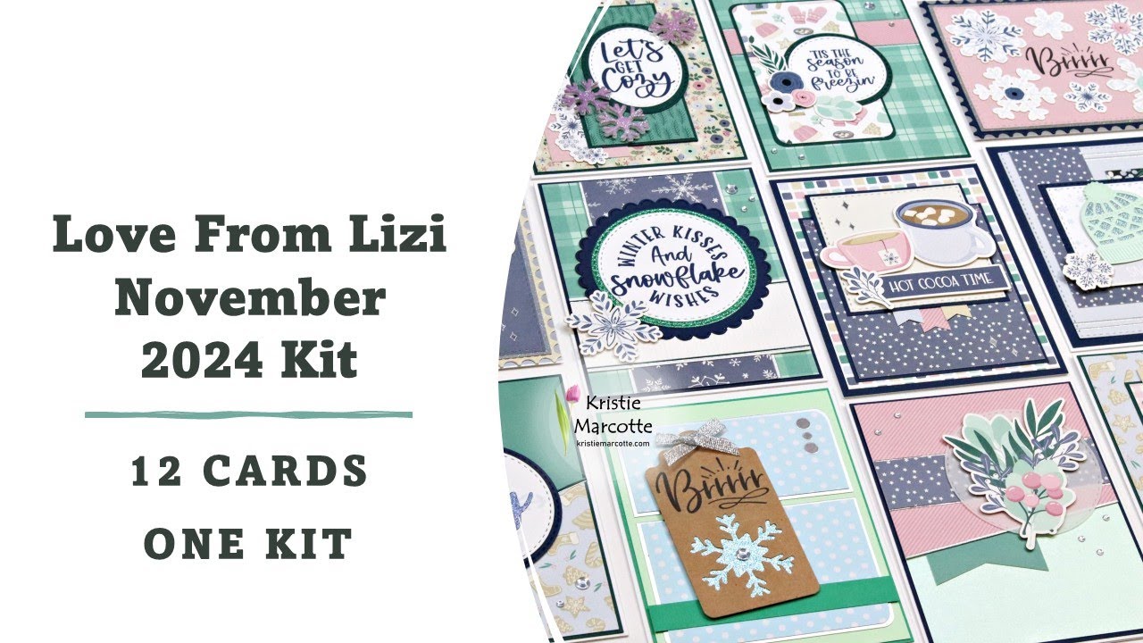 Love From Lizi | November 2024 Kit | 12 Cards 1 Kit