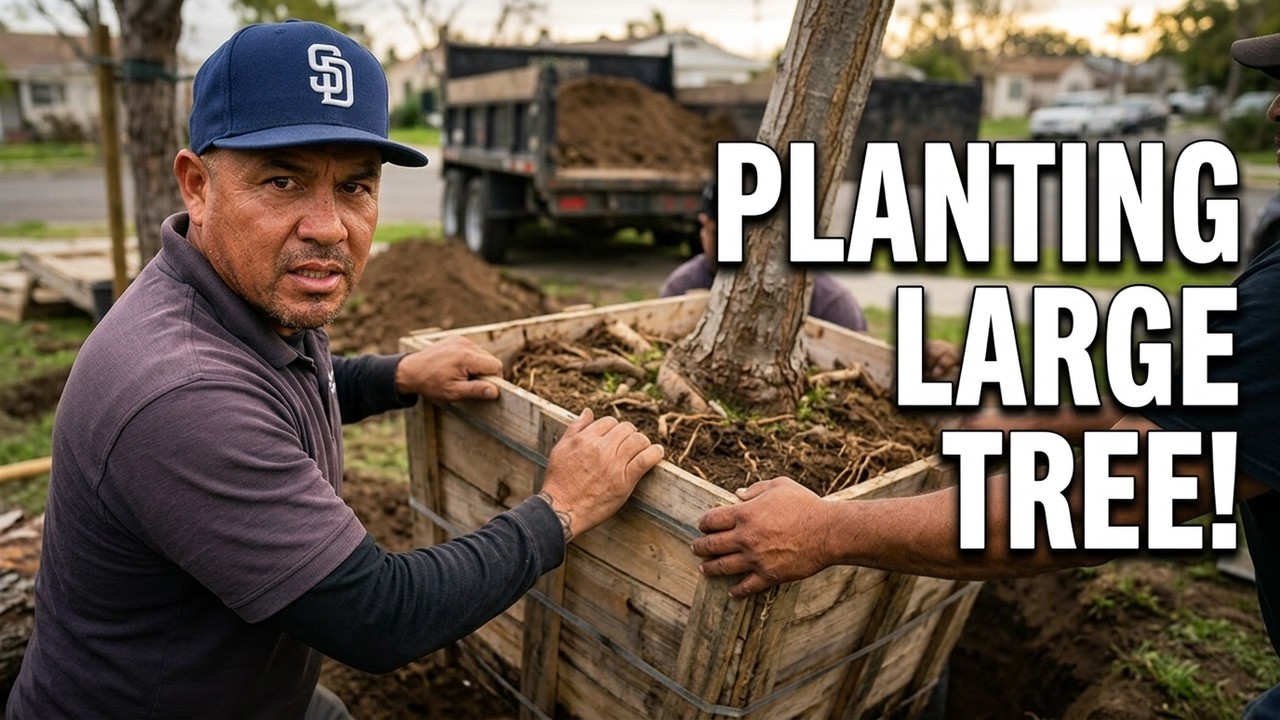 How to plant a 700 pound tree
