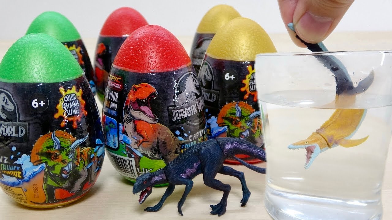 【ジュラシック・ワールド CAPTIVZ 全12種コンプ挑戦後半戦】T.Rex、ギガノトサウルスは何色に？恐竜フィギュアの「変色速度」とカードパズルの完成度を評価する