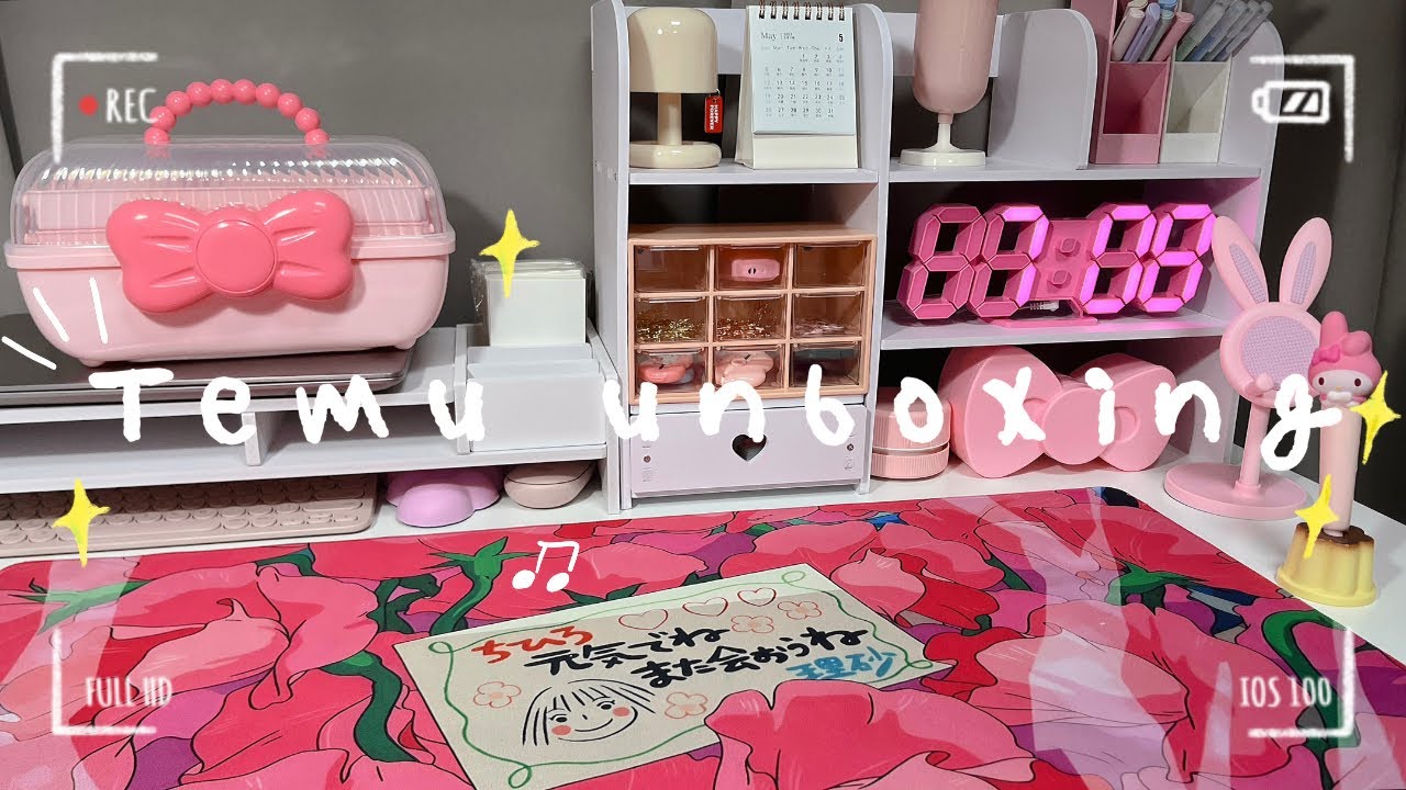 [𝗩𝗟𝗢𝗚 #𝟬𝟴] 테무템으로만 데스크테리어 하기🍀✨