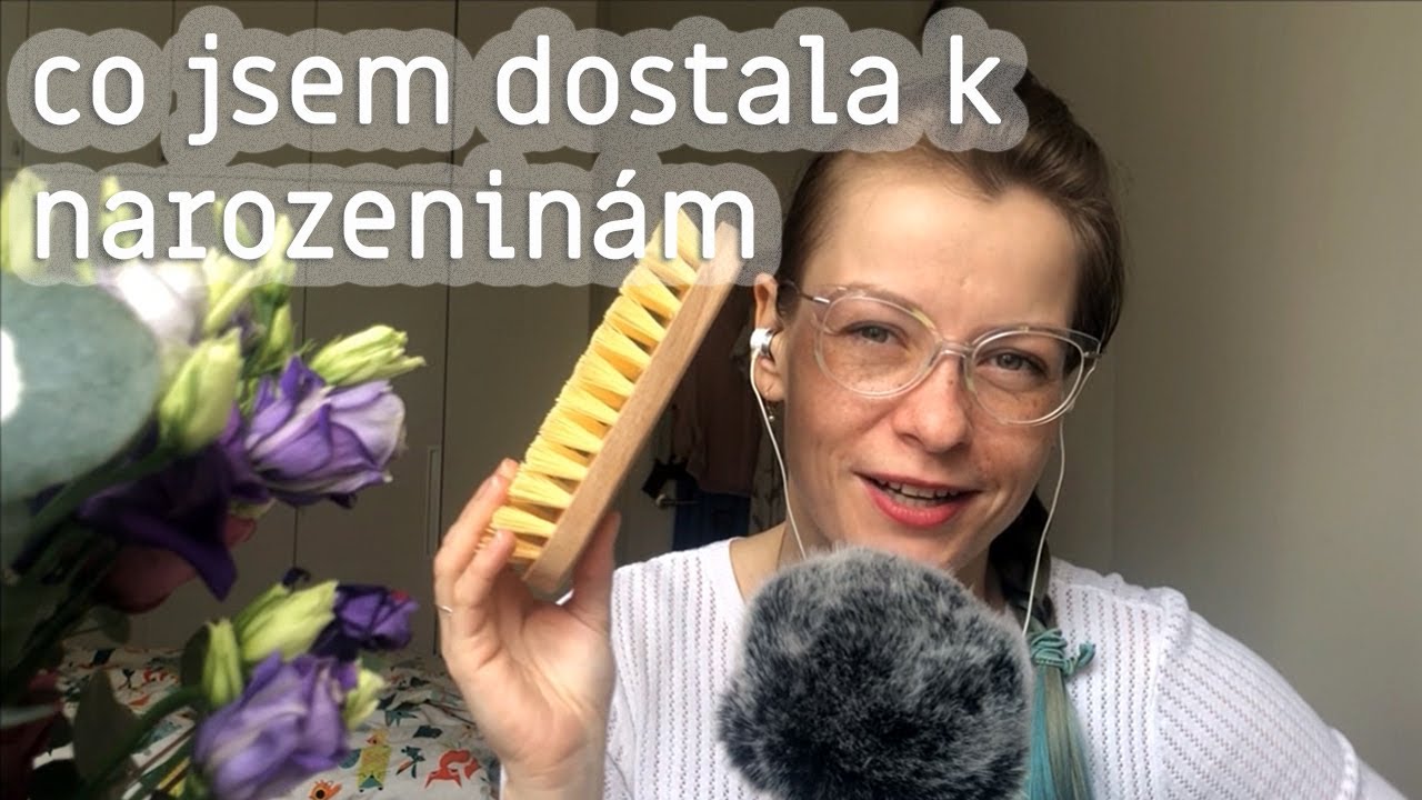 asmr cz ○○○ Co jsem dostala k narozeninám + unboxing dárku od @asmr.n (šeptání)