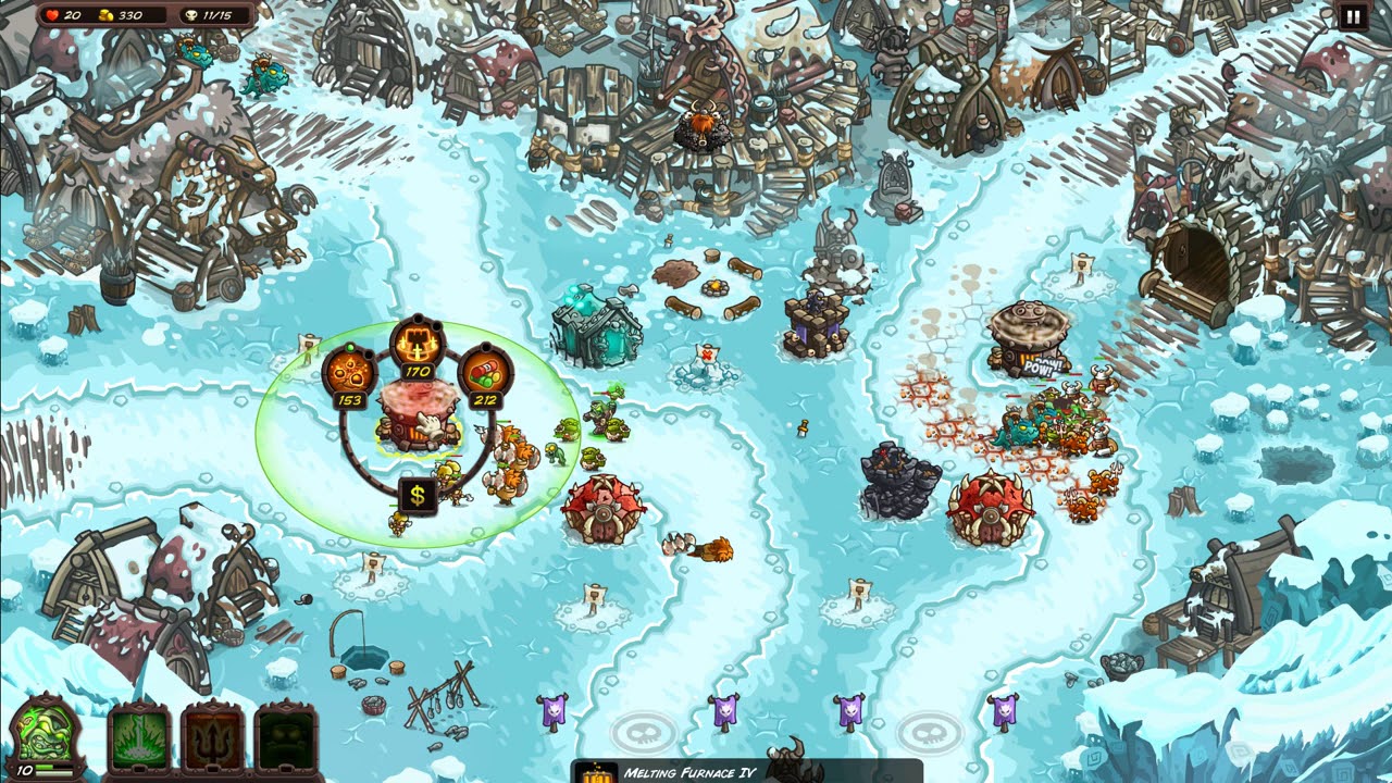 Kingdom Rush Vengeance 9. Northerner's Village - Campaign - Veteran