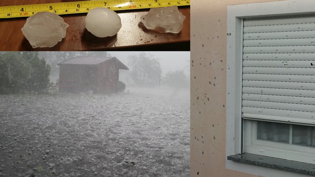 Heftigstes Unwetter, das ich je erlebt habe! Sturm mit Hagel im Passauer Land.