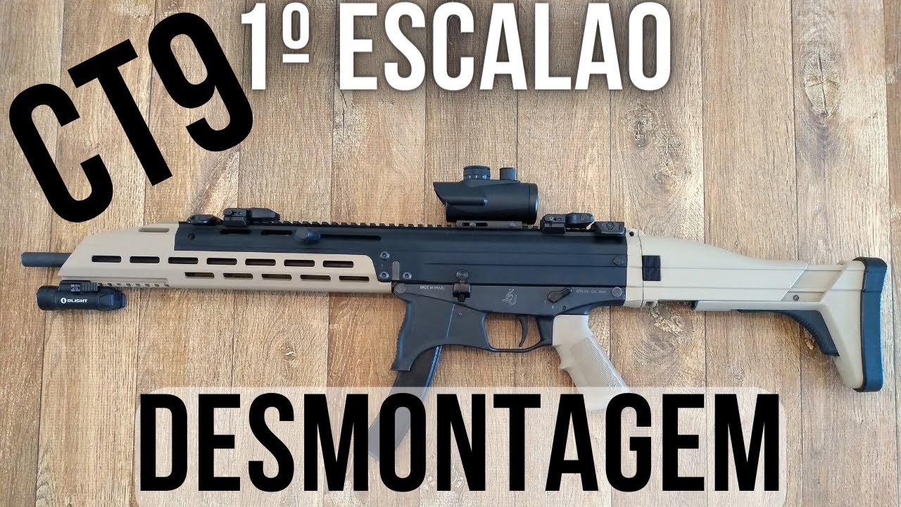 CT9 TAURUS - Desmontagem da Carabina CT9 calibre 9mm da Taurus.