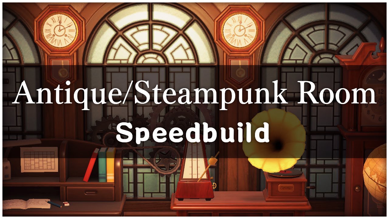 Antique/Steampunk Room Speed build | Home Design | Animal Crossing New Horizons ACNH