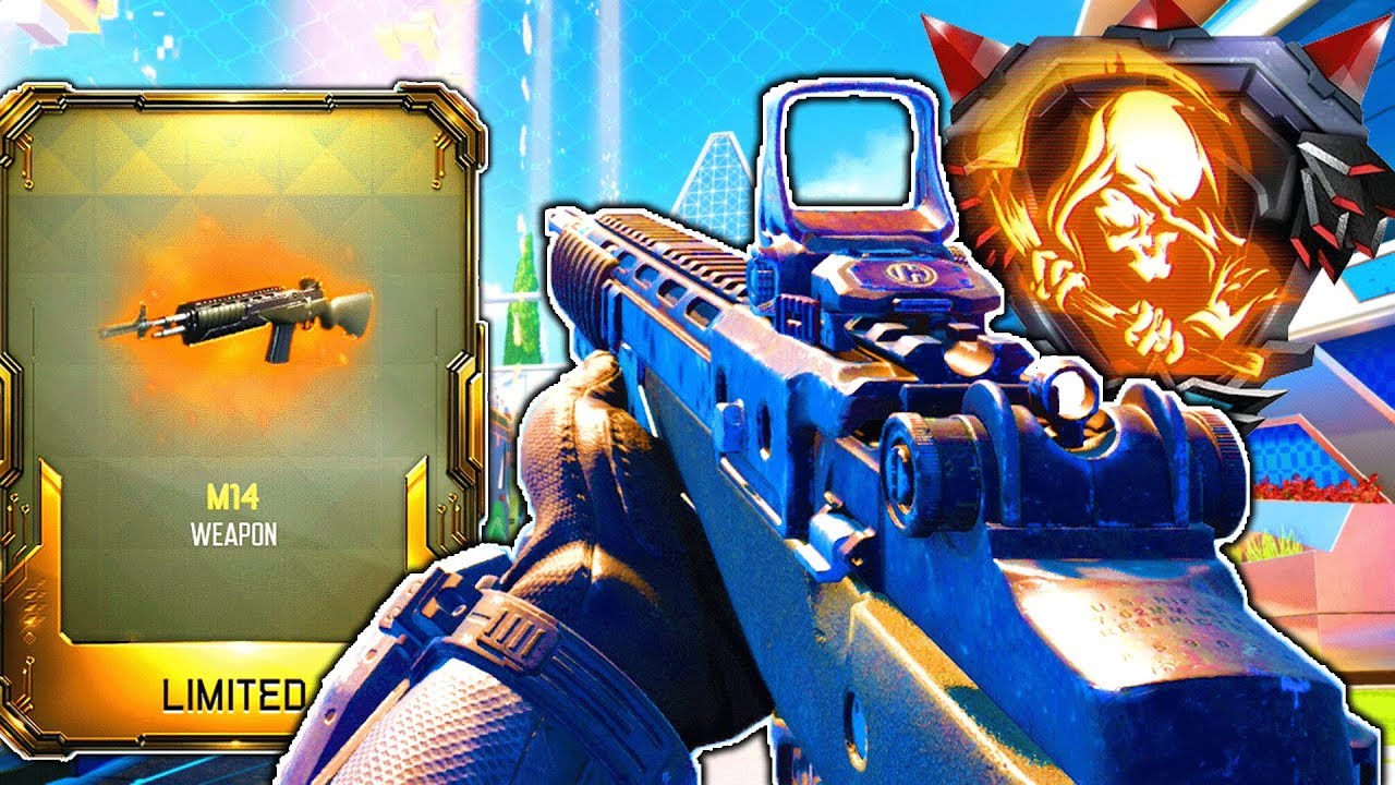 M14 DLC WEAPON NUCLEAR.. (2 SHOT WEAPON!) NEW M14 ASSAULT RIFLE GAMEPLAY! (BO3 1.30 UPDATE)