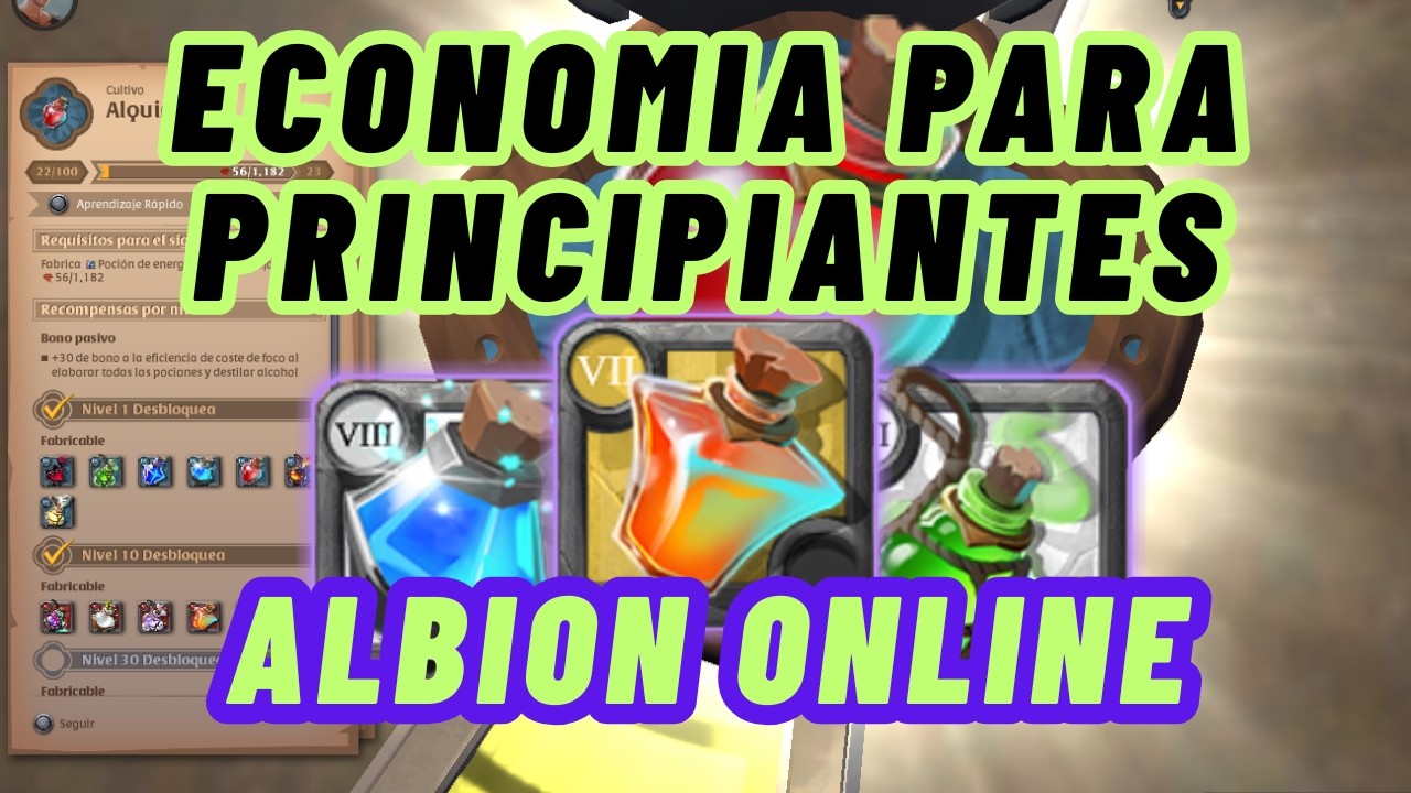 ECONOMIA PARA PRINCIPIATES EN ALBION ONLINE || ⚗️POCIONES ⚗️|| by PACO