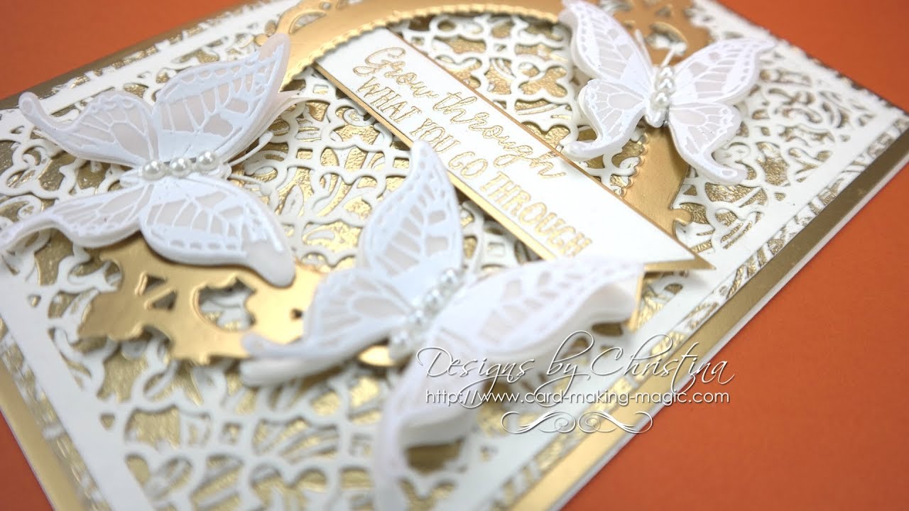 Parchment Butterflies Card & Box