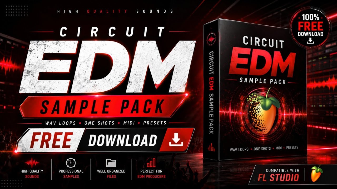 EDM CIRCUIT SAMPLE PACK || CIRCUIT TRANCE FREE DOWNLOAD LINK 🔗 ||  LOOP PACK || FREE DOWNLOAD