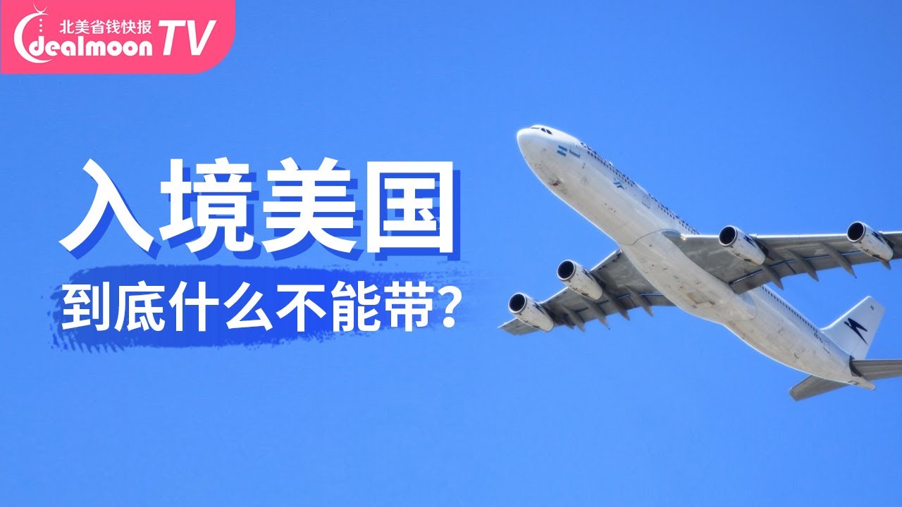 入境美国不能带！这10物品类要注意 | 美国过海关