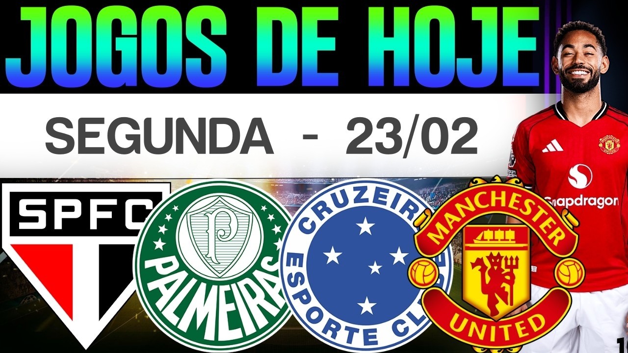 JOGOS DE HOJE AO VIVO 23/02/2026 ⚽ PREMIER LEAGUE, ITALIANO E FUTEBOL BRASILEIRO! 🔥 ONDE ASSISTIR?