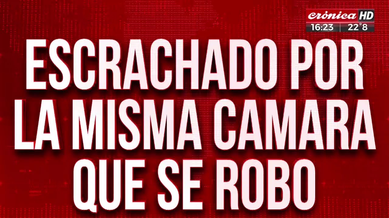 Escrachado por la misma c&aacute;mara que se rob&oacute;