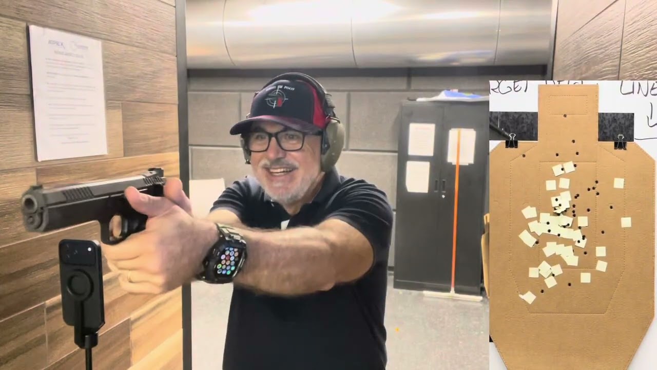 Bill Drill aos 60 anos: controle antes da velocidade e Drill 2 disparos+reload+2 disparos. 
