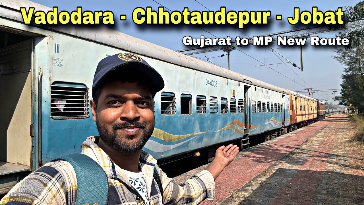Ye Route Pahali baar dekha | Vadodara to Jobat full Train journey in New Route | Gujrat to Mp