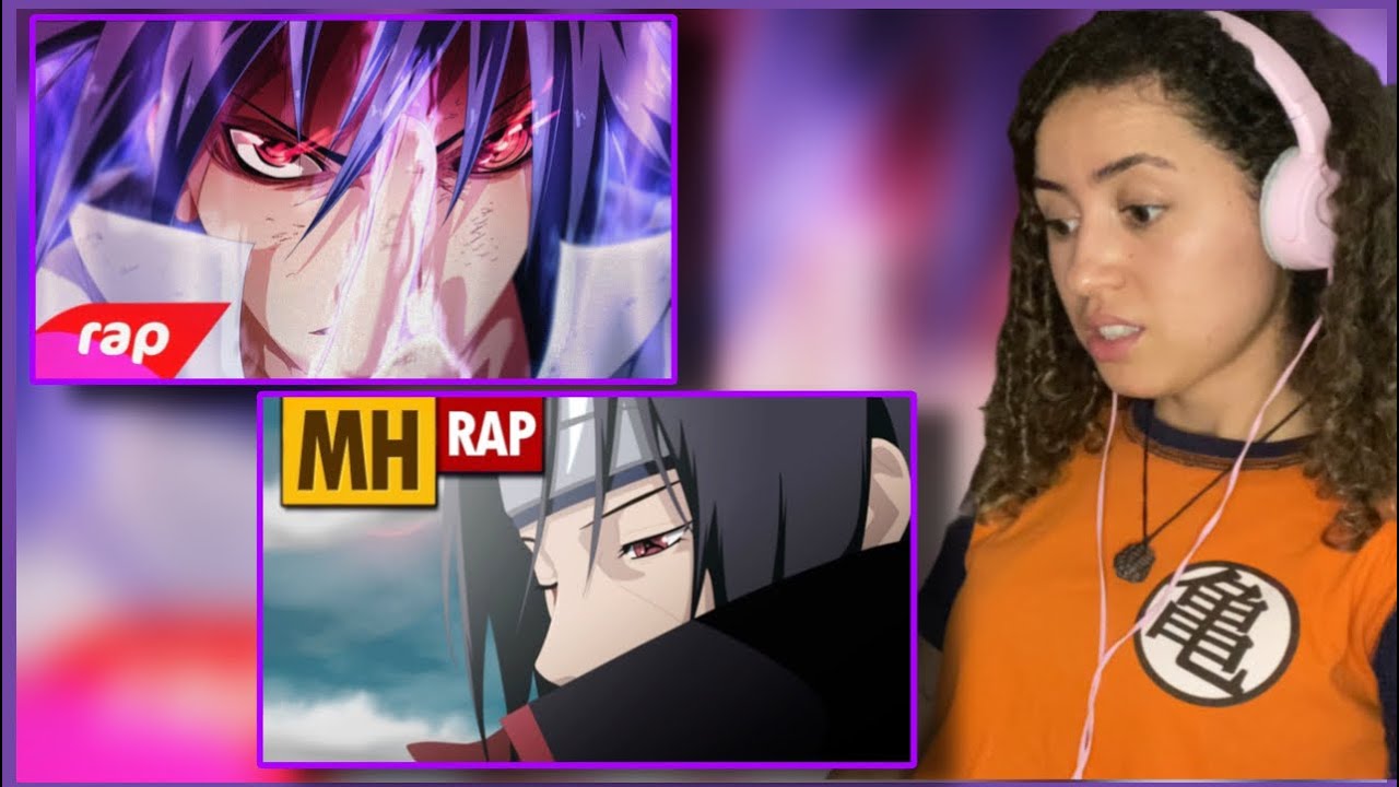 Rap do Sasuke - MALDIÇÃO DO ÓDIO | 7mz & Rap do Itachi - A HISTÓRIA DE ITACHI | MHRAP #react 2 em 1