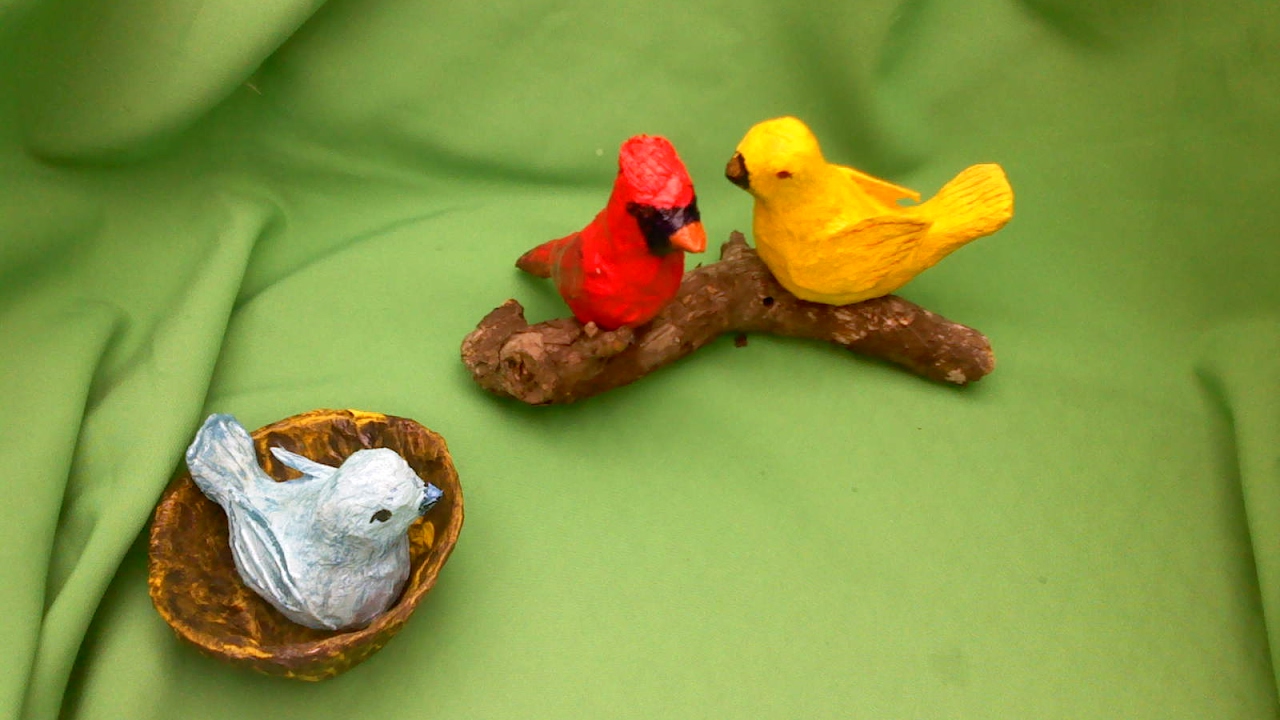 con papel realiza hermosos pajaros      birds made with paper