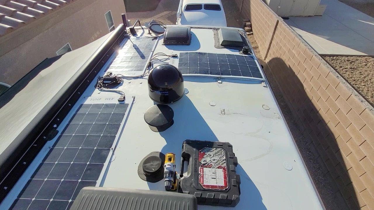RV Satellite Winegard Roadtrip T4 Install Without Screws VHB Tape