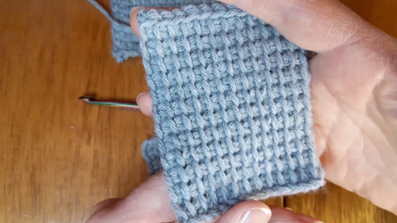 Crochet tunisien  Monter les mailles  Deux façons de faire la maille lisière