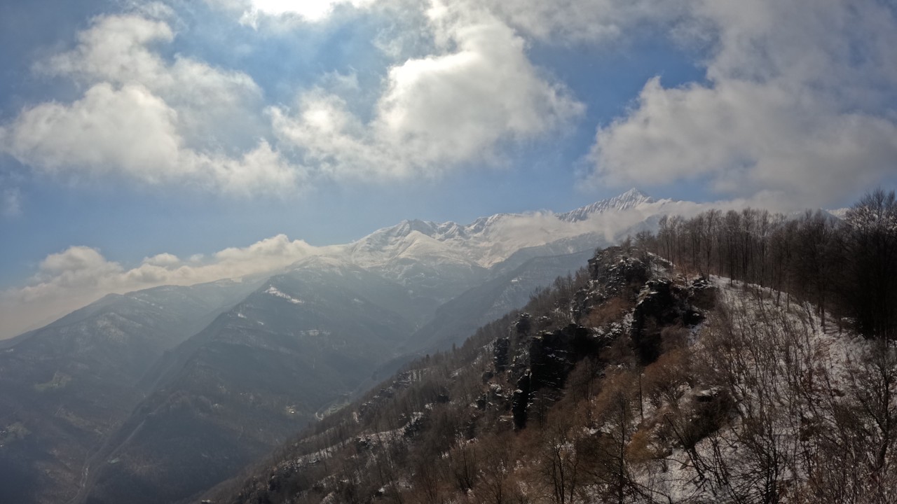 Camp @2  March Prelude - Quick visit before move, leaves sweeping & hill walking in snowy Alps.