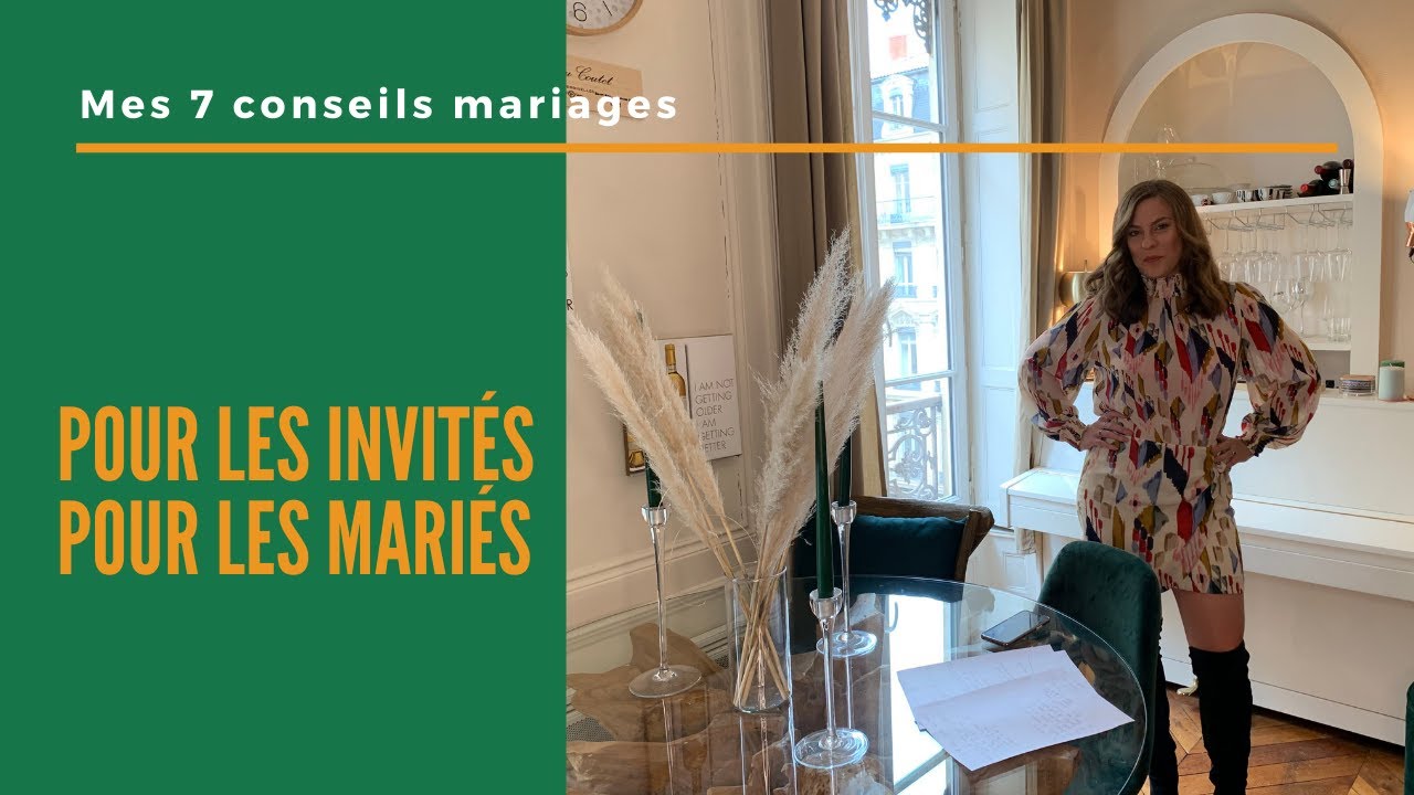 Les 7 conseils d'organisation de mariage
