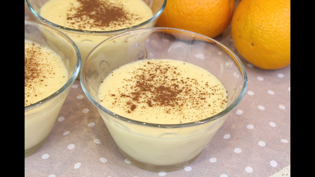 Natillas de naranja con y sin Thermomix | Postre fácil