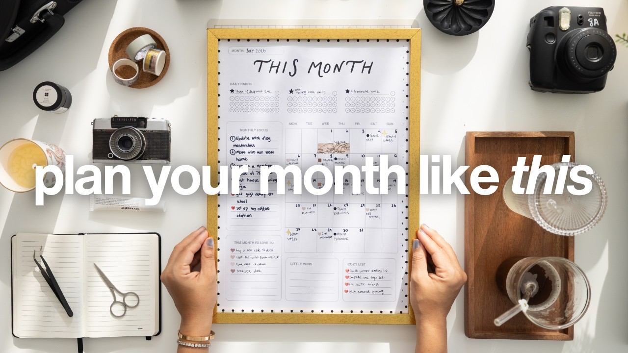 my monthly planning routine 🌿 how i stay organized
