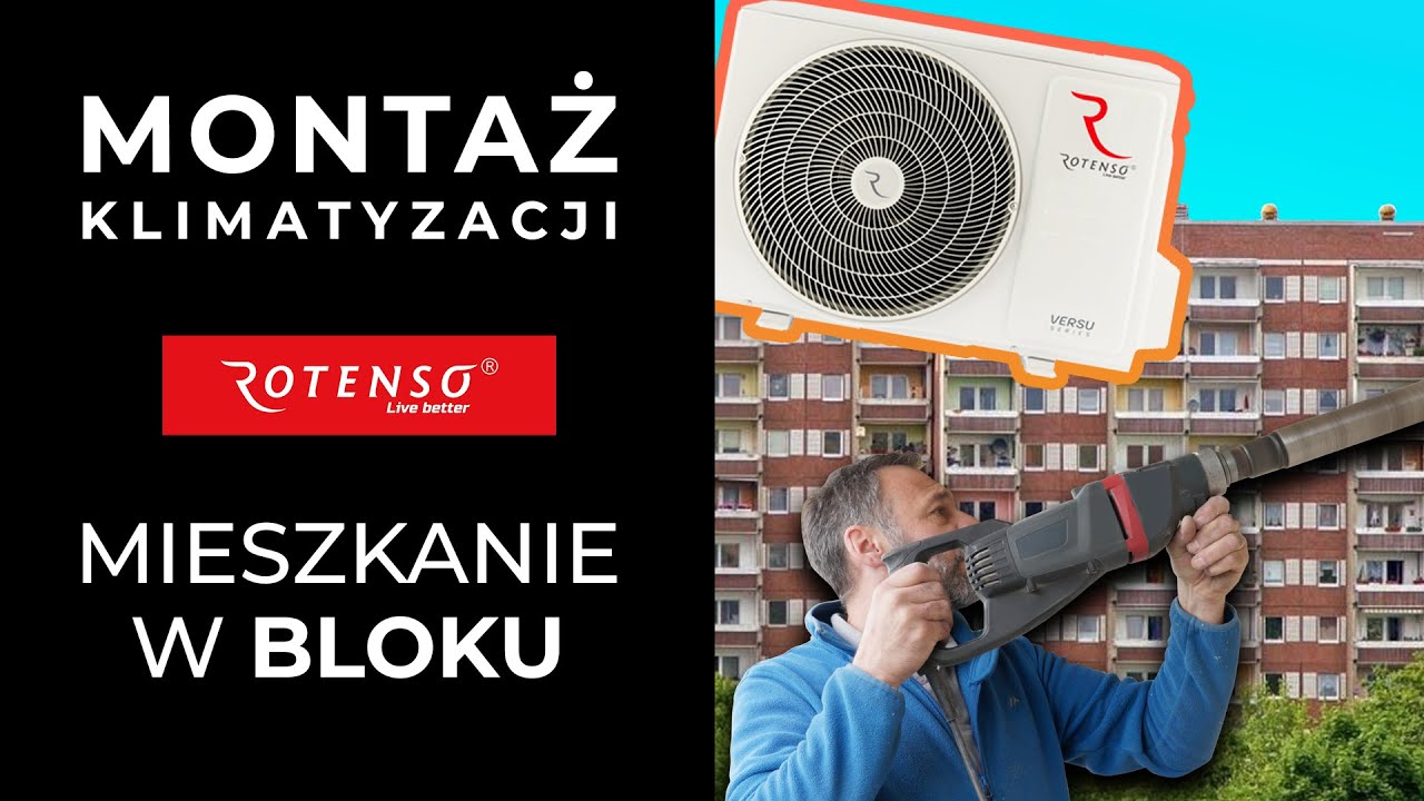 ✔️KLIMATYZACJA w mieszkaniu w BLOKU ➡️🚦 ZASADY, których należy przestrzegać. Montaż Rotenso Versu.