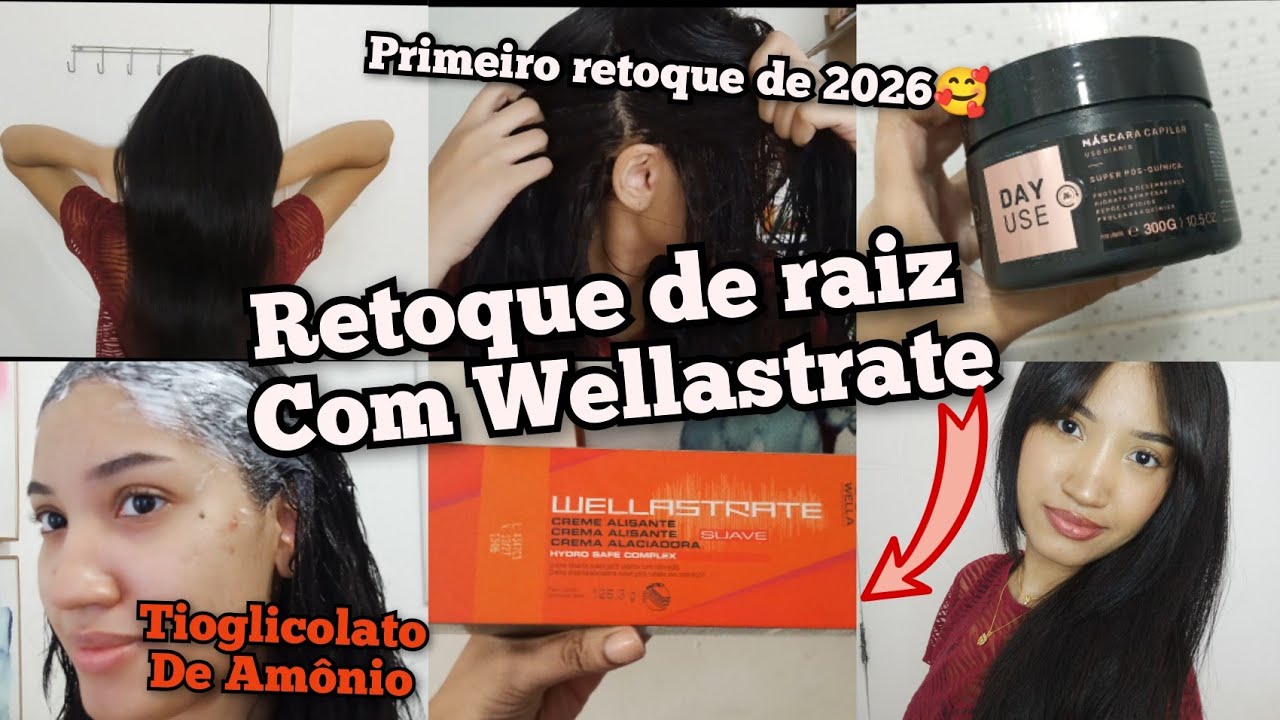 PRIMEIRO RETOQUE DE RAIZ 2026 | WELLASTRATE TIOGLICOLATO DE AMÔNIO -  Crespo Alisado