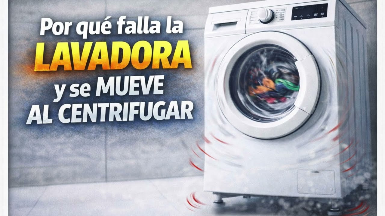 Por qué falla la lavadora y se mueve al centrifugar
