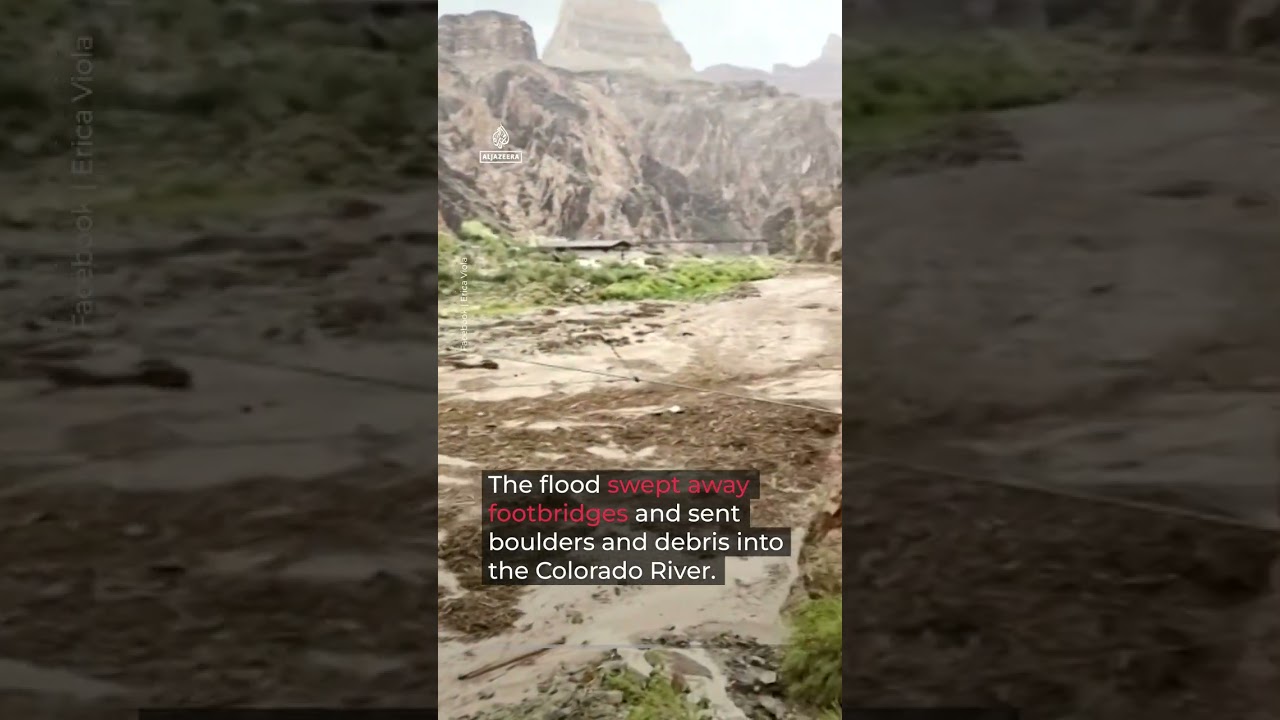 Flash flooding in Grand Canyon leaves more than 20 people missing