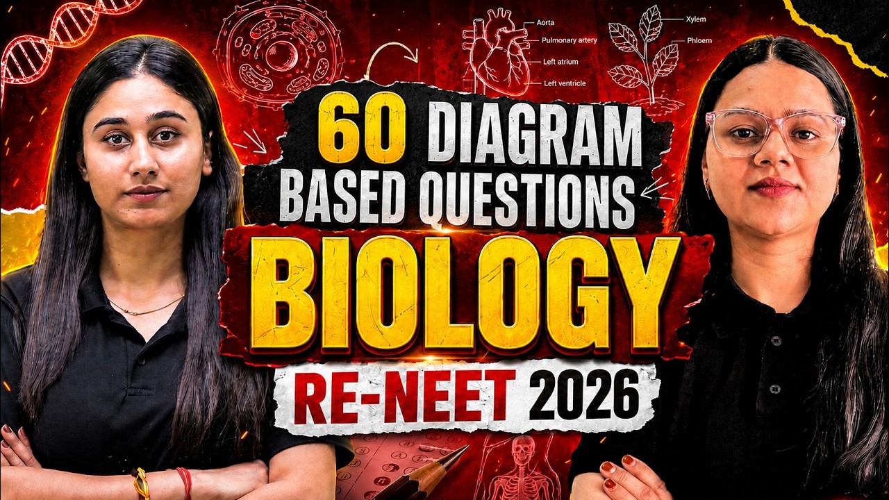 🚨 60 Diagram Based Biology Questions | Every RE-NEET Aspirant Must Solve | Biology Marathon |