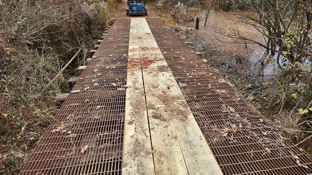 42' Bridge Crossing….  built to cross a Duck Slough