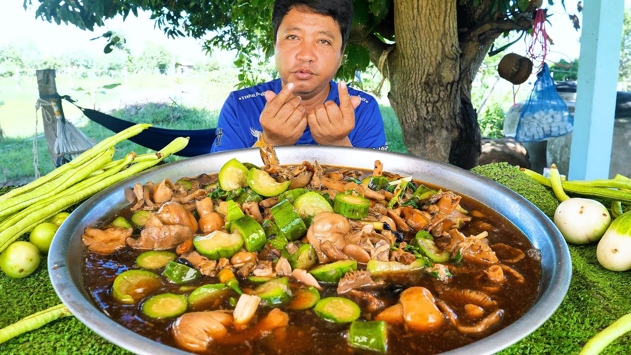 ซดแกงเห็ดระโงก ดอกใหญ่ๆใส่บักบวบ แซ่บคักขนาดพี่น้อง
