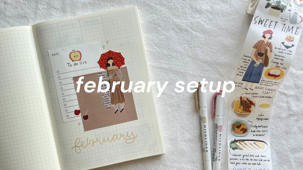 february 2025 setup🍰ft. washi tape shop haul