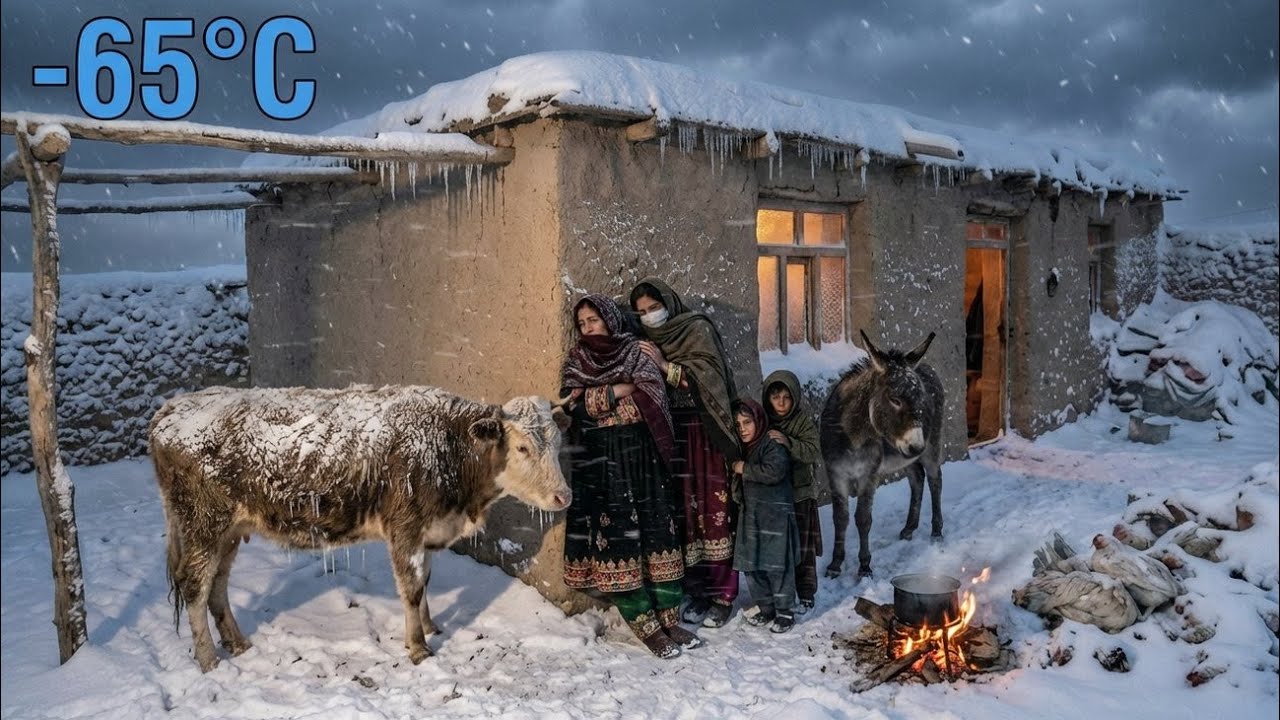 Afghanistan’s Coldest Village Winter Survival — Daily Struggles & Cooking in Freezing Conditions