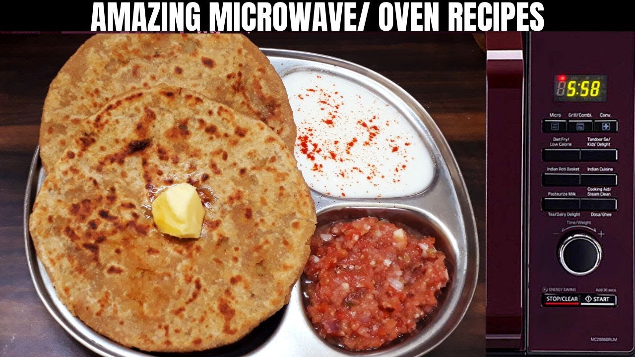 How To Make Aalu Prantha In Microwave/Oven. amzing Hacks Of Microwave/Oven