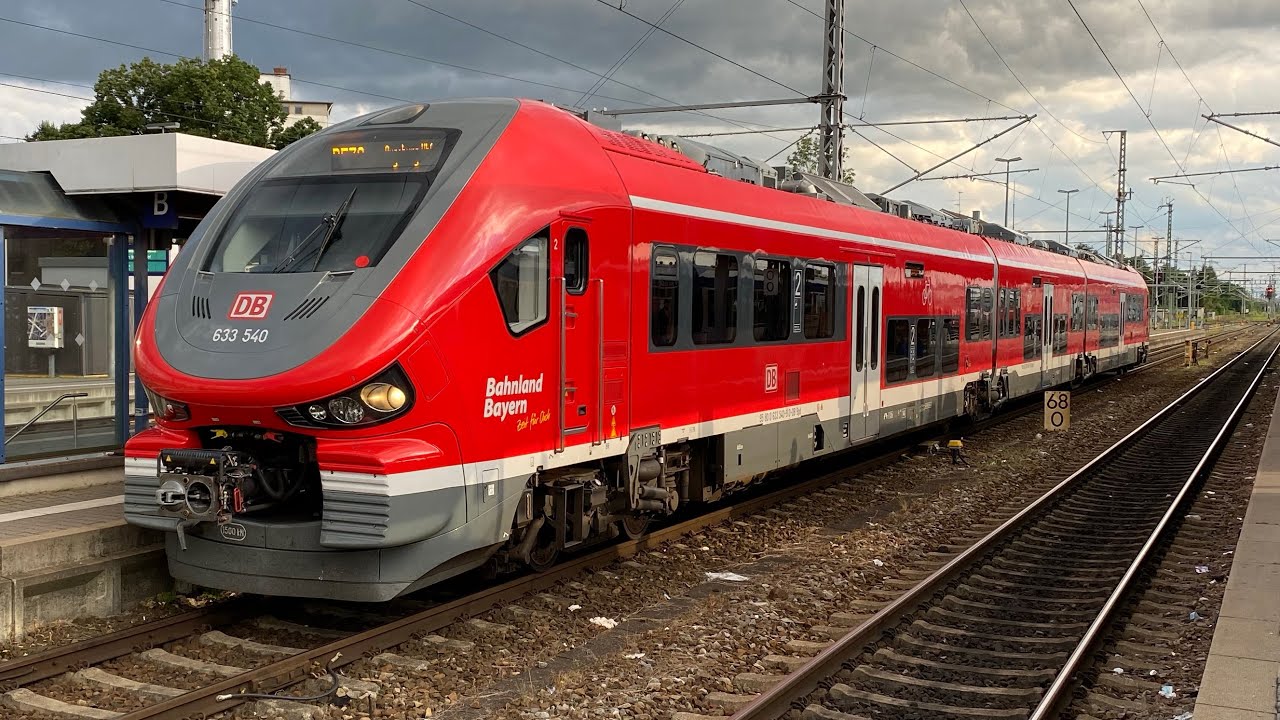 Mit dem Pesa Link Br 633 RE79 mit geilem Sound von Kempten (Allgäu) Hbf nach Buchloe mit 140 km/h