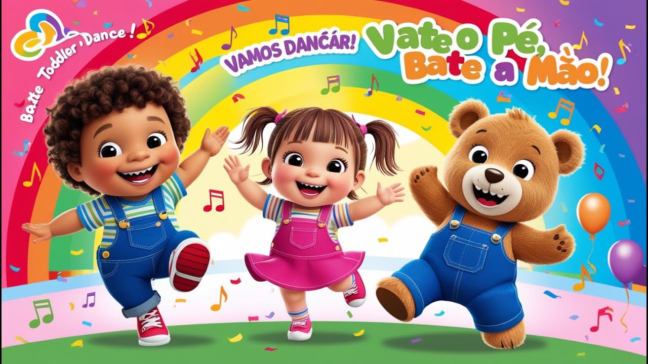 🎶👣👏 Bate o Pé, Bate a Mão – Uma Dança Divertida pra Criança Feliz! 🎶👣👏