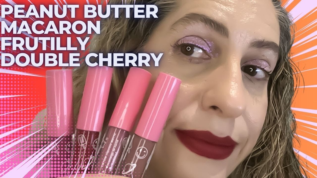 💄4 BATONS DA RUBY ROSE MELU 🫦PEANUT BUTTER 💄MACARON 💄FRUTILLY 💄DOUBLE CHERRY