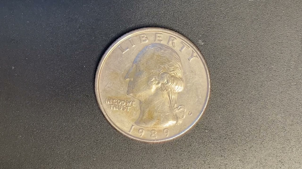 1989 D WASHINGTON QUARTER | MINT MARK D REPRESENTS DENVER MINT | 896,535,000 MINTED