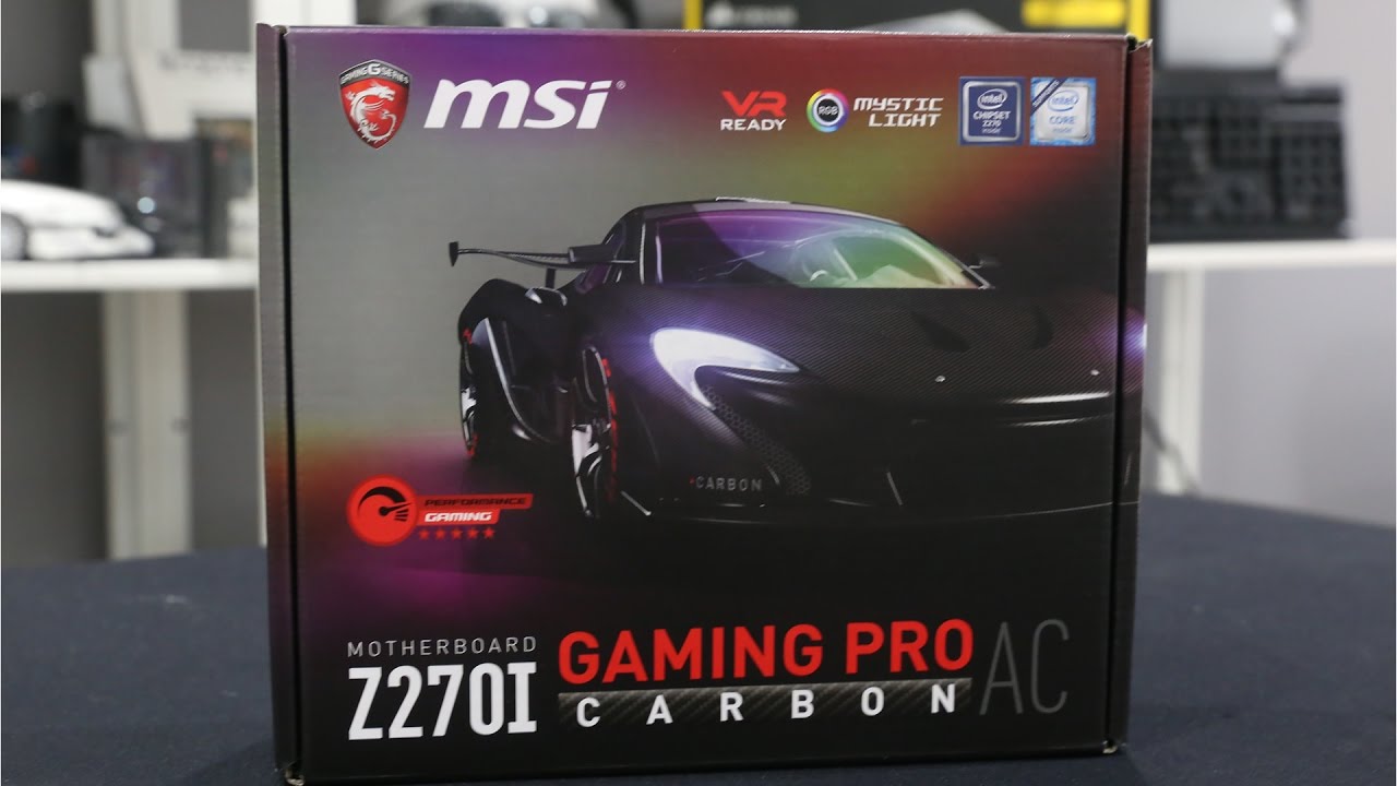 MSI Z270i Gaming Pro Carbon AC ITX Kaby Lake Motherboard