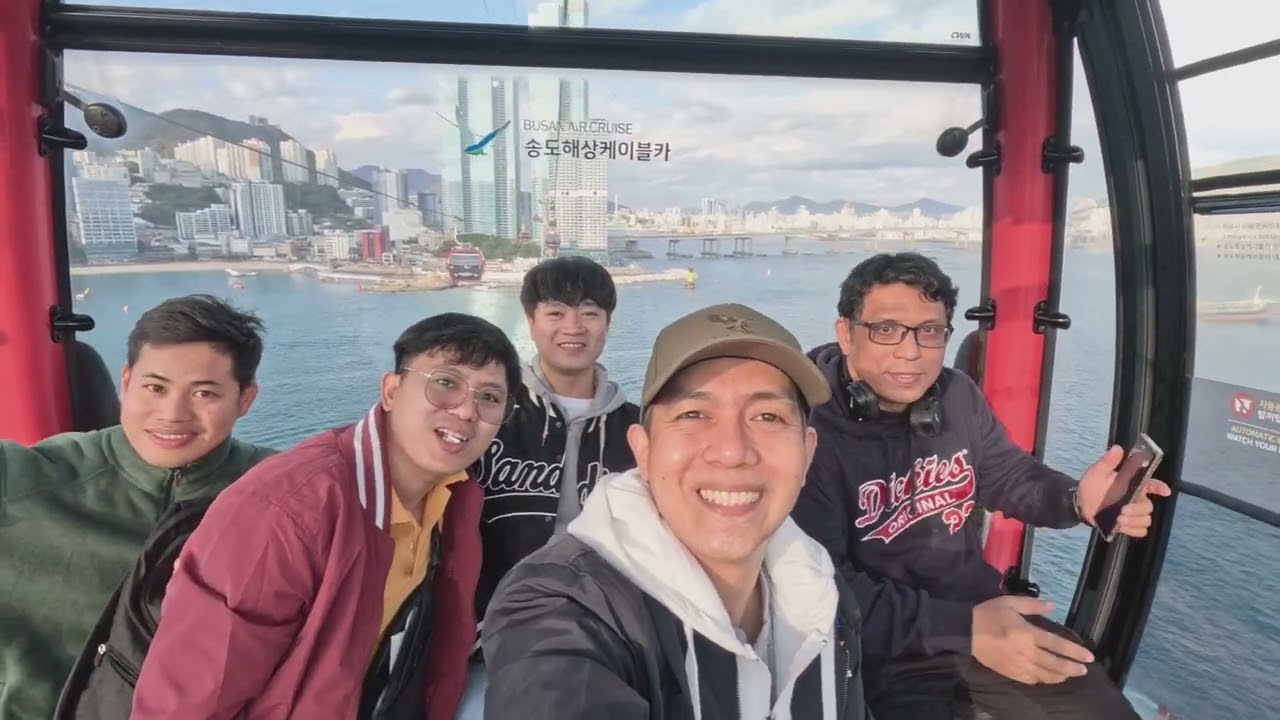 Busan Air Cruise Cable Car (Songdo Beach to Amnam Park) FULL VIDEO