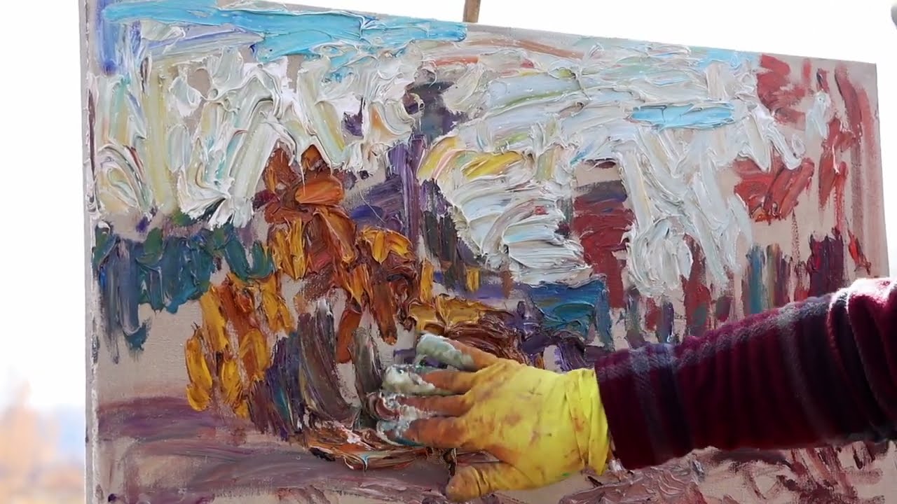 Plein Air Painting: Autumn Hazy Day - Turner Vinson - 40x30