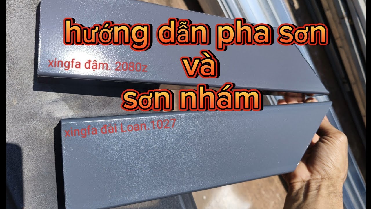 hướng dẫn pha sơn và cách sơn 2TP ZIZOU