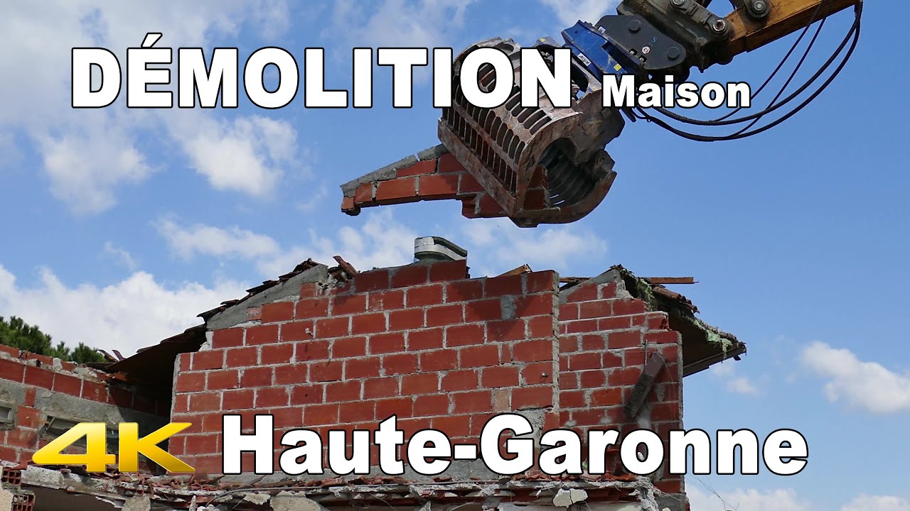 🇫🇷  DEMOLITION maison | FRANCE haute-garonne | House DEMOLITION | 4K